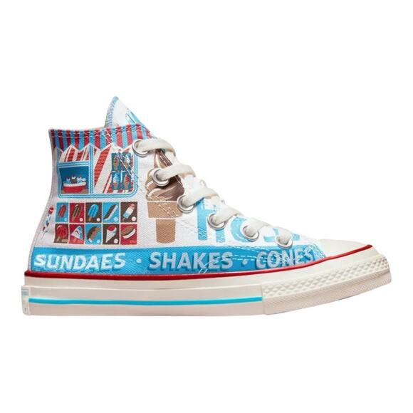 Converse Youth Chuck 70 PS Sweet Scoops Ice Cream High Top Sneaker Big Kids Sz 3 - Picture 1 of 15